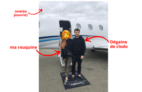 Tugan Bara en Jet privé